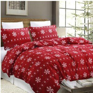 Christmas Bedding Duvet Cover Set - Queen Size, Duvet Cover and 2 Pillow Shams